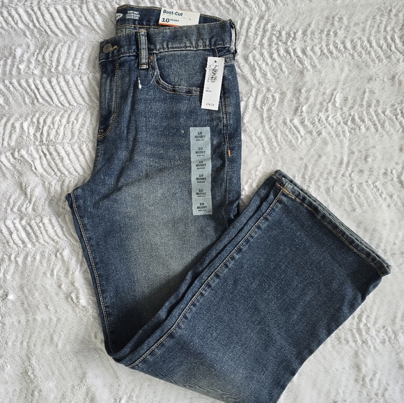 Boys Old Navy Boot Cut Husky Jeans Size 10. NWT - Picture 1 of 5